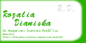 rozalia dianiska business card